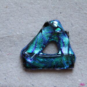 Glasdel til halssmykke