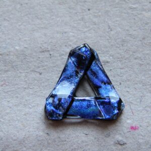 Glasdel til halssmykke