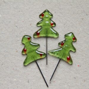 Juletræer på pind, 3 stk